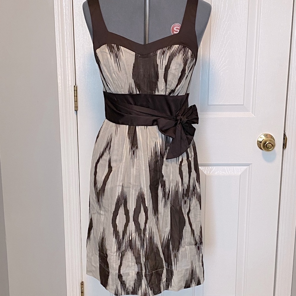 Max & Cleo brown/tan sundress NWT 8 399